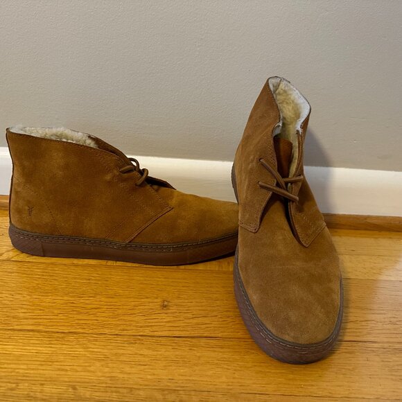 Frye Astor Chukka Boots - Suede Upper with Fur Lining - Mens 12 Gently Used main image 5